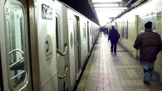 IRT R142A (6) Train at 103rd Street [HD]