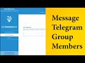 How to Send Bulk Message To Telegram Group Members