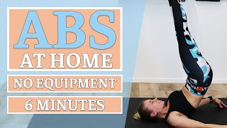 6 Minute Six Pack Abs Workout at Home with No Equipment