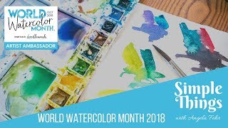 Watercolor Skill Building: 4 Simple Landscapes Exercise