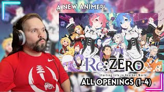 First Time Reacting To Re:ZERO - Starting Life in Another World Openings (1-4)