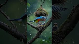 Birds in the Rain Season 🐦🐦 #ai #birds #aivideo #shortvideo #shorts