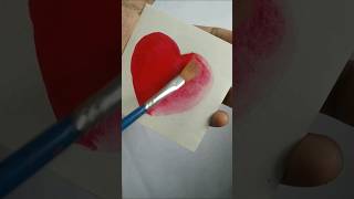 3D heart painting❤ #shorts #shortsvideo #art #watercolor #heart