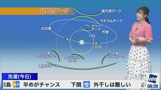 2021.05.15 お天気キャスター解説④ 東北各地で幻日環が出現 太陽上を通るレアな光の輪