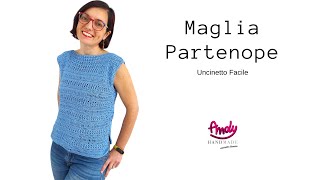 Tutorial maglia Partenope   uncinetto facile