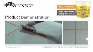 EPOXY GROUT | High Performance Epoxy Tile Grout | Floor application | Ardex Endura