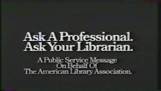 Ask Your Librarian PSA 1990 Commercial