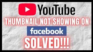How to fix YouTube thumbnail glitch on Facebook (Not Showing When Sharing Links) - FB Debugger