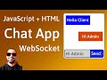 HTML/JavaScript Chat App (Server and Client) using WebSocket Tutorial