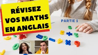 Voici le vocabulaires des maths en anglais - partie 1