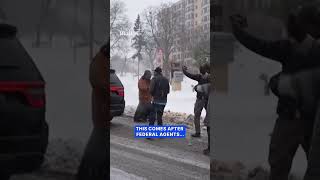 Protesters confront ICE agents in Minneapolis