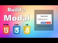 Learn How To Create a Modal With JavaScript and CSS | Project For Beginners | Logic Part