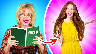 HOW TO BECOME POPULAR || Nerd VS Popular Student by 123 GO! Live