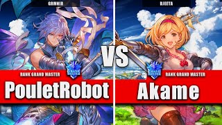 GBVSR ▰ PouletRobot (Grimnir) VS Akame (Djeeta) | High Level Gameplay