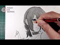 how to draw reze chainsaw man step by step tutorial