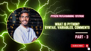 what is python? syntax, variables and comments | part - 3