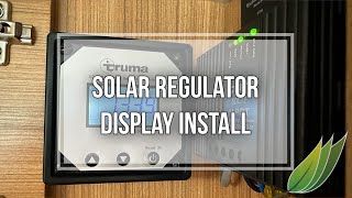 Solar regulator display installation in a caravan