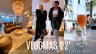 VLOGMAS DAY 2 | Did I Say That? + Brunch  \u0026 New York RH Showroom Tour + Back to Dallas