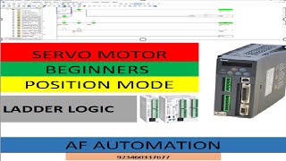 SERVO DRIVE PLC PROGRAMMING WITH HMI (URDU HINDI) TUTORIAL