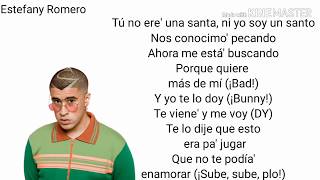 Bad Bunny X Daddy Yankee - La Santa [Letra]