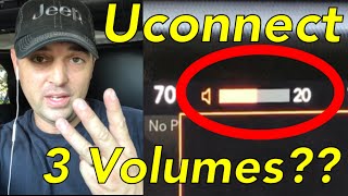 Uconnect has 3 separate volumes??