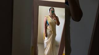 GRWM For Onam look 1.....#trending #shorts #youtubeshorts #onam #kerala  #life #love #saree #mallu .