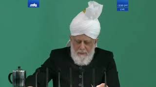 A Video Clip  the Friday sermon where Hazur aba mentions the prayer of Hazrat Musleh Mau'ood (ra)