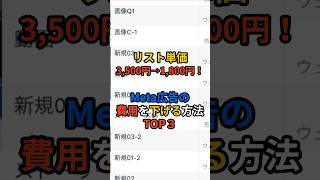 Meta広告・インスタ広告の費用を下げる方法TOP3