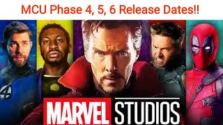 MCU Phase 4, 5, 6 Announcements and release dates | Multiverse Saga | Avengers Secret Wars #shorts