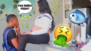 SMELLING LIKE FISH TO SEE MY BOYFRIEND'S REACTION!