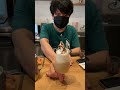 hatcoffee 様にてbar boushu 蔵前のロゴペンギンラテアートをしていただきました！