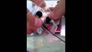 Tdk in-ear headphone unboxing