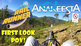 *FIRST LOOK*  Anakeesta Rail Runner Mountain Coaster POV - Brand New Ride For Gatlinburg / Smokies!