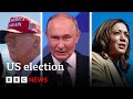 Donald Trump reacts to Vladimir Putin endorsing Kamala Harris as next US president | BBC News