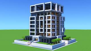 Minecraft Tutorial: How To Make A Modern Skyscraper Office Building | Including Interior