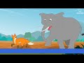 The Fox and The Elephant | Bedtime English Story For Kids | Periwinkle