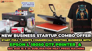 Full T-Shirt Printing Business SetUP with Machine \u0026 Raw Material #dittoboss #dtf #printingmachine