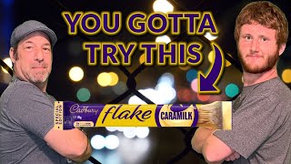 Americans Try Cadbury Flake Caramilk From Australia for the First Time