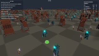 Unity DOTS navigating 1000 agents