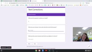 Test Correction Instructions