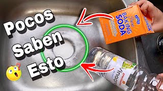 Destapa tu FREGADERO con este TRUCO! Secreto de un Plomero!