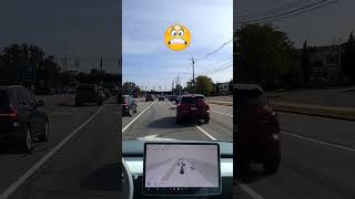 Tesla Autopilot Vs Bad Human Driver. #shorts #fsd #fullselfdriving #teslaautopilot #baddrivers
