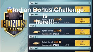 😱How to get indian bonus challenge in Pubg Mobile.