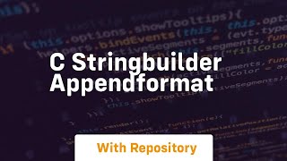 c stringbuilder appendformat