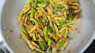 ತೊಂಡೆಕಾಯಿ ಪಲ್ಯ - Ivy Ground Fry - Simple Thondekayi Palya in Kannada