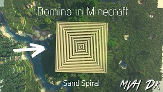 Domino in Minecraft - Giant Sand Spiral