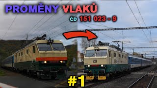 Proměny vlaků #1 - ČD 151 023-9 (2019 → 2021)