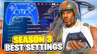 NEW SEASON 3 BEST Controller SETTINGS + Sensitivity in Chapter 5 (Fortnite Tutorial)