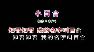 (演唱版)蔡幸娟-小百合(卡拉OK字幕)