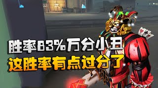 第五人格：大帅观战：胜率83%万分小丑！这胜率有点过分了